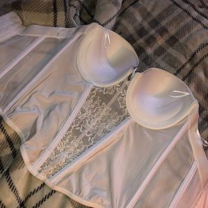 brassiere set, white